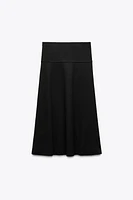VOLUMINOUS SOFT MIDI SKIRT
