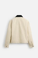 MIXED COLLAR JACKET