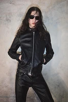 LEATHER JACKET BOBBY GILLESPIE X ZARA