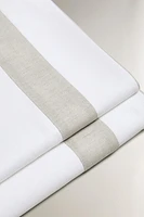COTTON FLAT SHEET WITH BORDER
