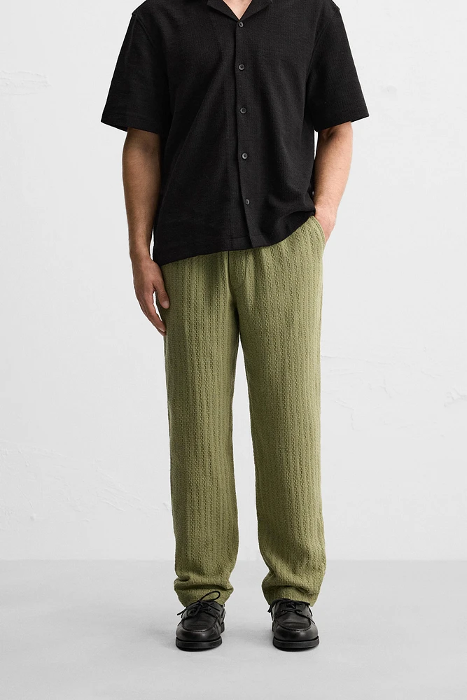 TEXTURED PANTS