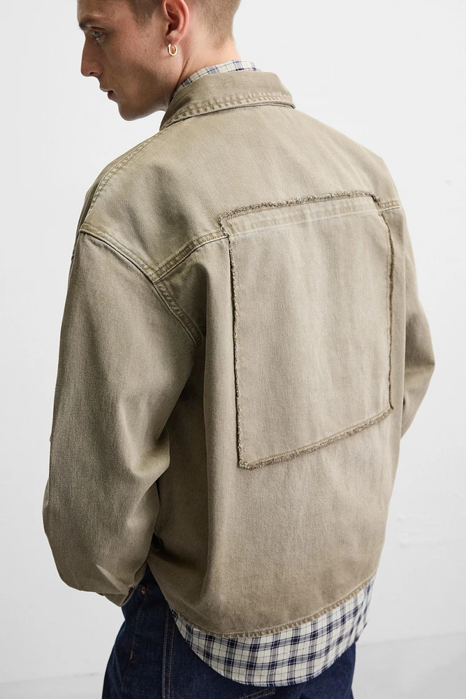 RELAXED FIT PATCH OVERSHIRT