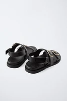 BUCKLED SANDALS
