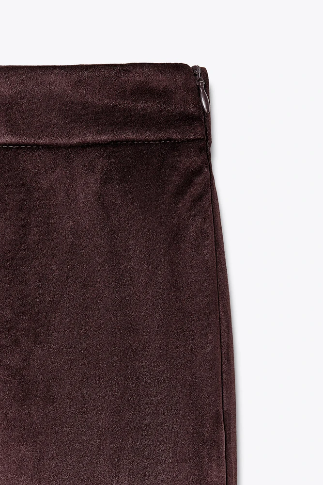 PANTALON EFFET DAIM