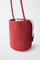 SAC BANDOULIÈRE CROCHET FLEUR