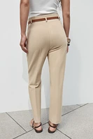 BELTED RUSTIC PANTS