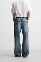 FLARE FIT BAGGY JEANS