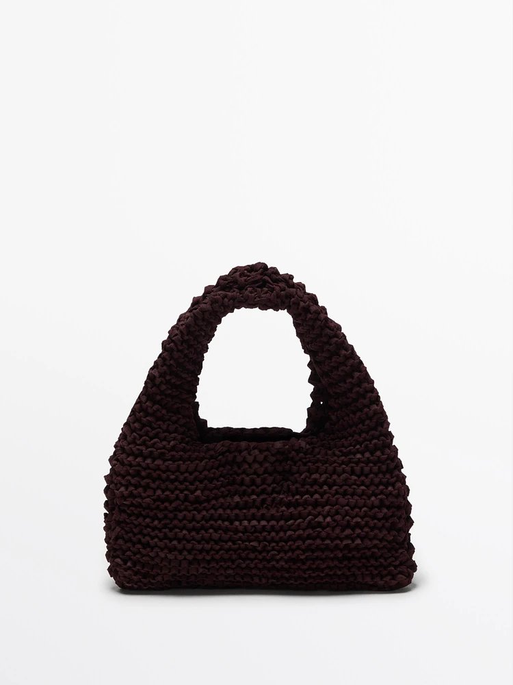 Mini split suede crochet bag - Limited Edition
