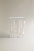 PANIER À LINGE AVEC TISSU INTÉRIEUR