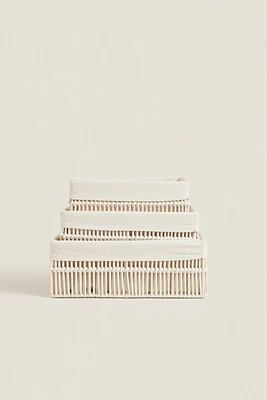 PANIERS COTON DOUBLURE
