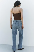 STRAIGHT CUT HIGH WAIST JEANS ZW COLLECTION