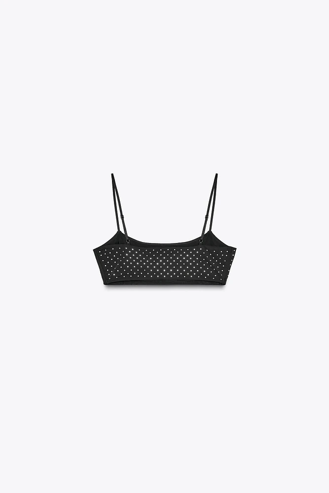 SHIMMER CROPPED TOP