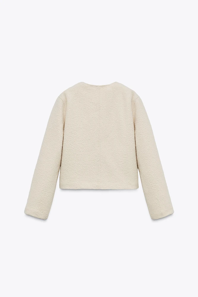 BOUCLÉ BUTTON JACKET