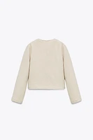 BOUCLÉ BUTTON JACKET