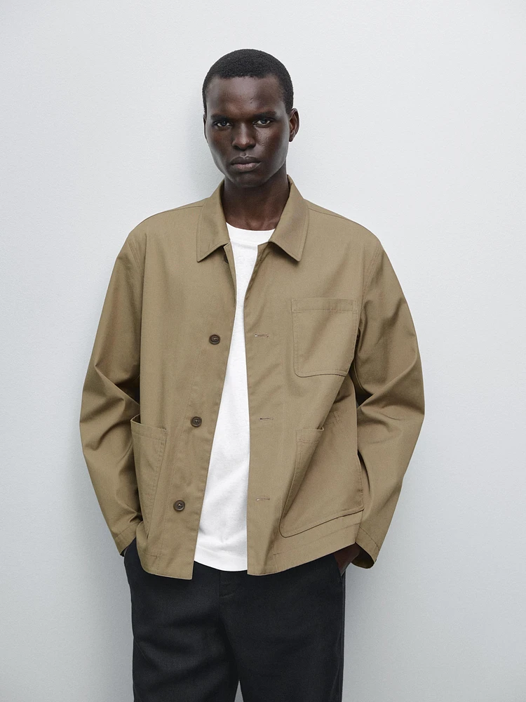 Veste avec poches 100 % coton