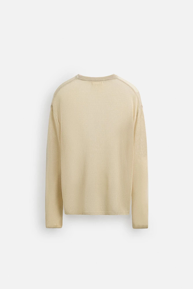 PULL RELAXED FIT SEMI-TRANSPARENT