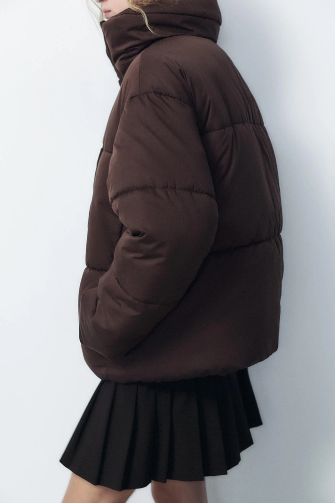 ANORAK REMBOURRÉ ET COURT IMPERMÉABLE COUPE VENT
