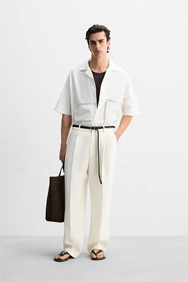 LACE RELAXED FIT SHIRT