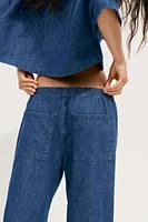 PANTALON PYJAMA DENIM TRF