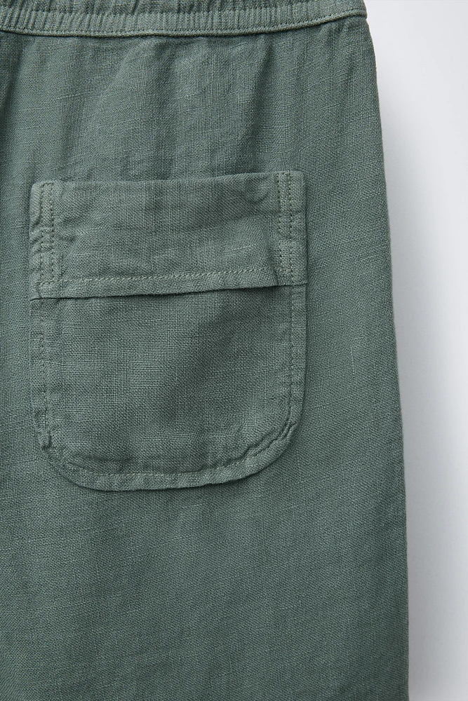 100% LINEN SHORTS