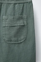 100% LINEN SHORTS