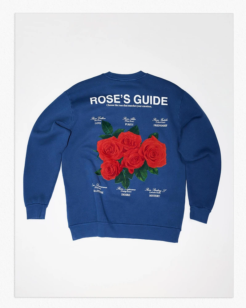 ROSES SWEATSHIRT WITH TEXT