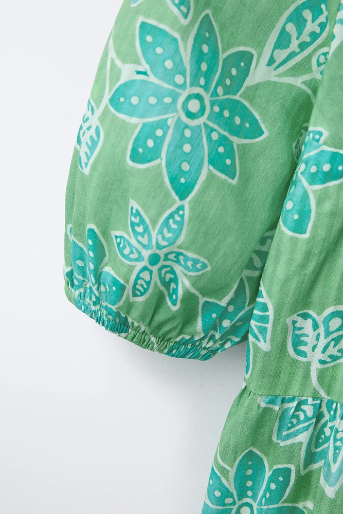 PANEL FLORAL DRESS