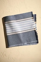 SET OF DYED THREAD STRIPED NAPKINS
