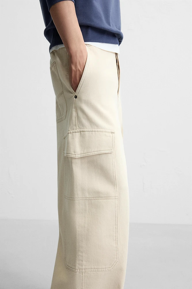 WIDE FIT CARGO PANTS