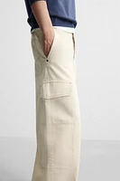 WIDE FIT CARGO PANTS