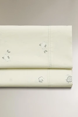 CHILDREN’S SEA PRINT FLAT SHEET