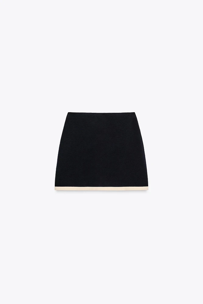 KNIT MINI SKIRT
