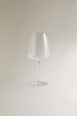 LARGE GLASS WITH LINES