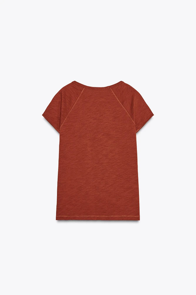 SLUB COTTON T-SHIRT