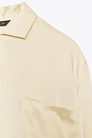 CHEMISE EN SOIE 100 % À POCHE ZW COLLECTION