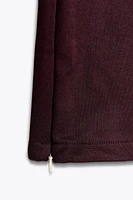 ZIPPERED TRACK PANTS