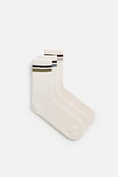 LOT DE 3 PAIRES CHAUSSETTES À BANDES