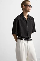 CHEMISE À BRODERIES GÉOMÉTRIQUES
