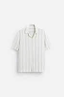 CHEMISE À TEXTURE AVEC RAYURES