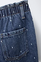 POLKA DOT PAPERBAG JEANS