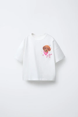 T-SHIRT À IMPRIMÉ CHIOT