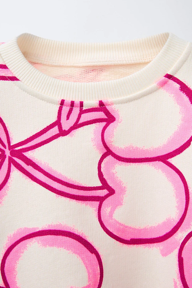 GRAFFITI PRINT SWEATSHIRT