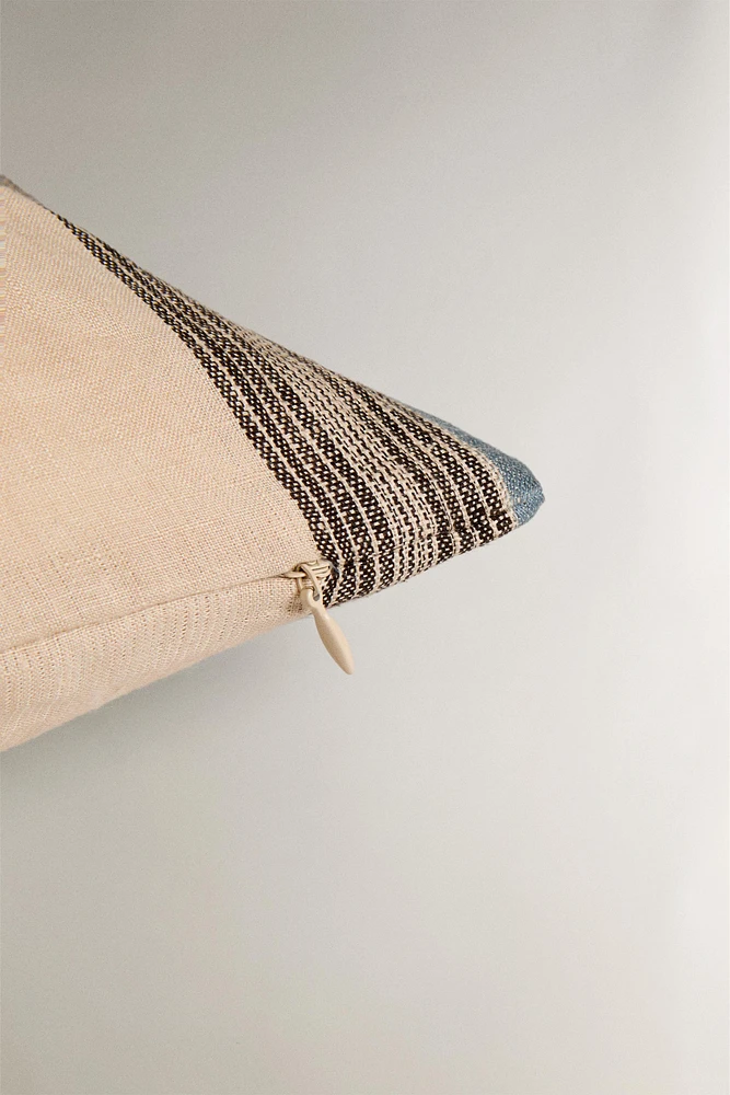 HOUSSE DE COUSSIN RAYURES