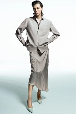 ZW COLLECTION EMBROIDERED ASYMMETRIC SKIRT
