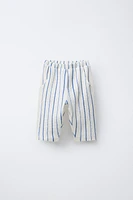 STRIPED TEXTURED PANTS