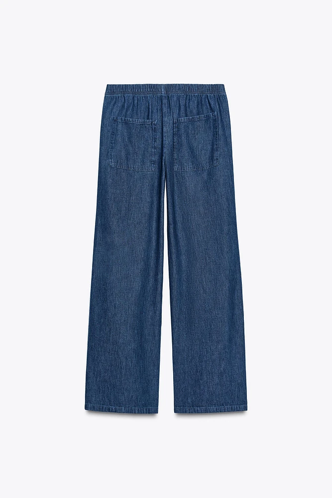 PANTALON PYJAMA DENIM TRF