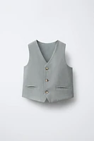 GILET DE COSTUME EN LIN