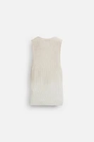 SPRAY PRINT KNIT T-SHIRT