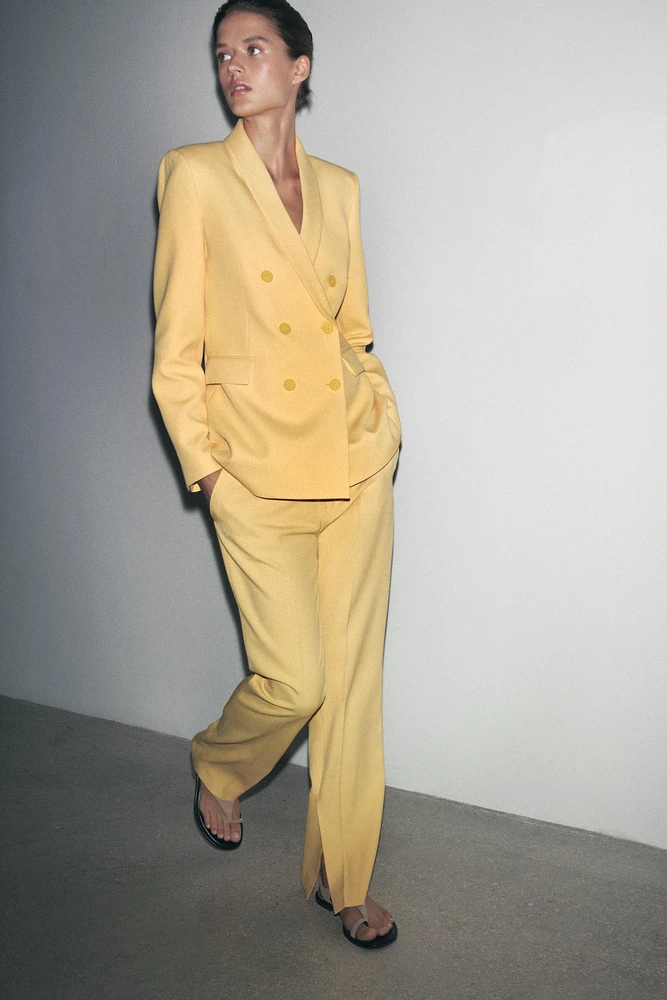 PANTALON FLARE À FENTES COLLECTION ZW