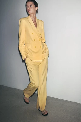 ZW COLLECTION FLARE PANTS WITH SIDE VENTS